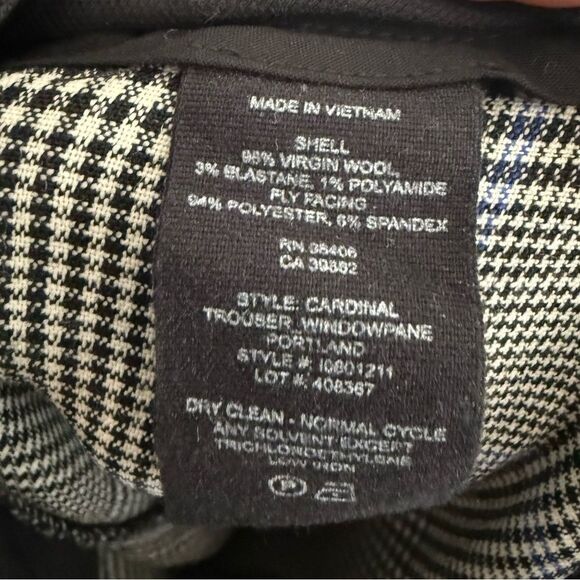 Theory Trecca Virgin Wool Plaid Pant Size 12 - Picture 5 of 6